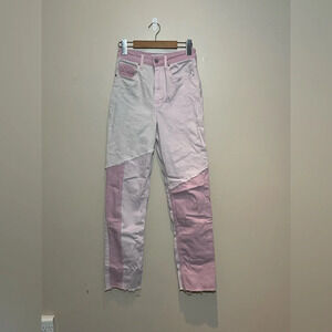 Social Tourist Ultra High-Rise Straight Jeans Pink Size 26